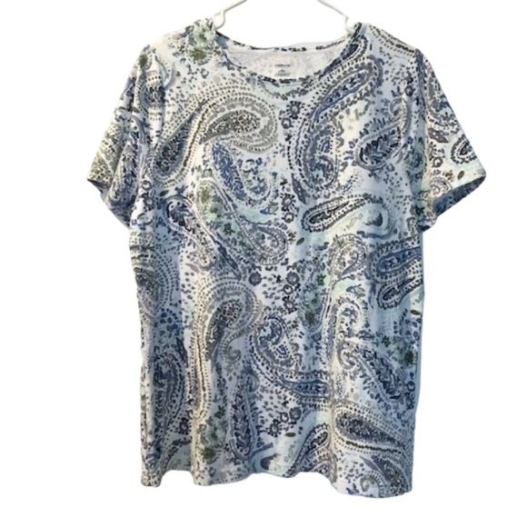 Croft & Barrow Classic Tee Shirt -0X - Picture 2 of 8